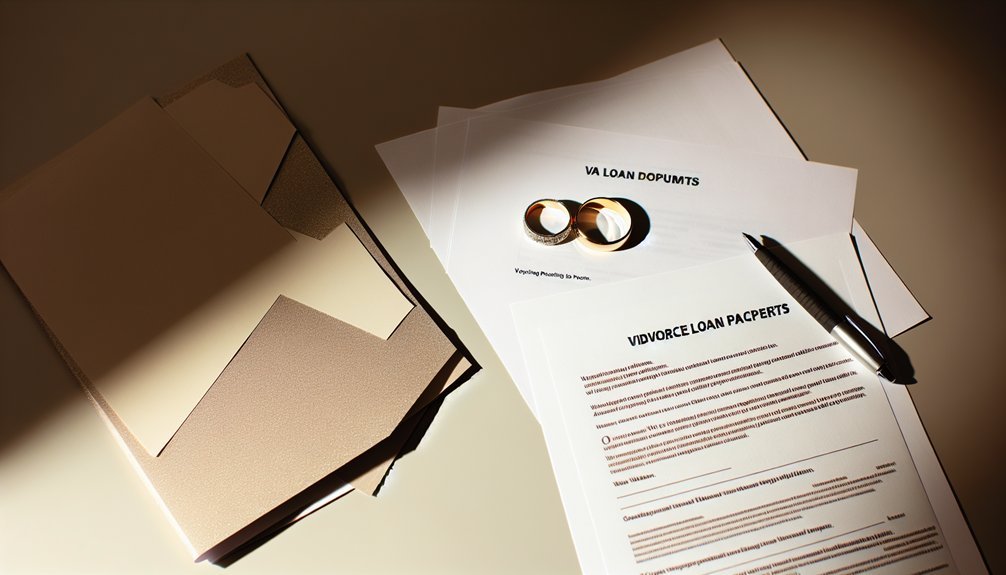 divorce documentation for loans